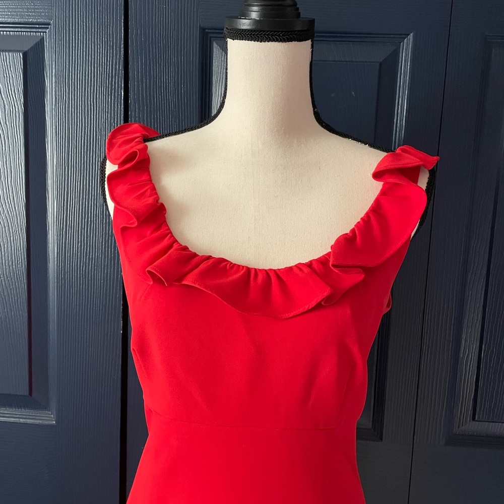 Nanette Lepore Red Ruffle Dress - Picture 6 of 12